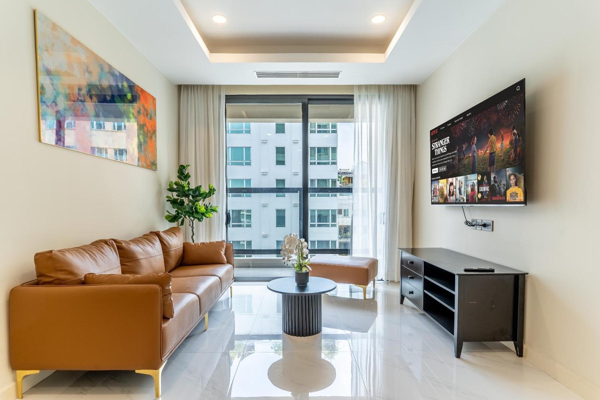 Delux D1,3bedrooms,2 Bath,pool,gym Hô Chi Minh-Ville